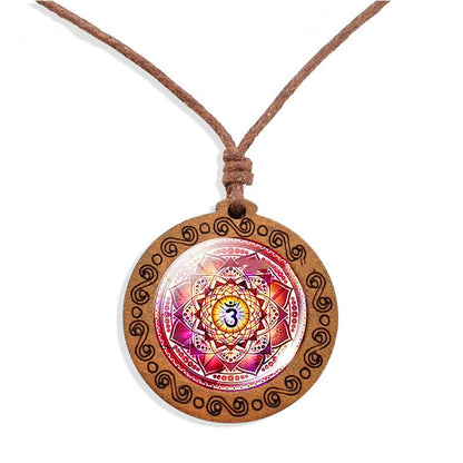 Collana Mandala Legno