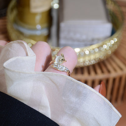 Anello Volpe in Opale