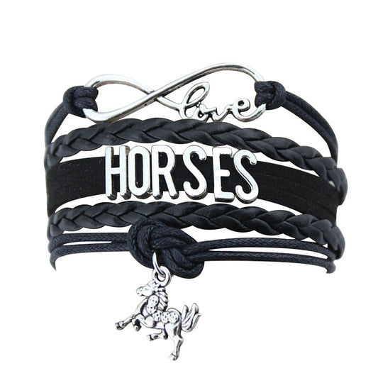 Bracciale cavallo intrecciato