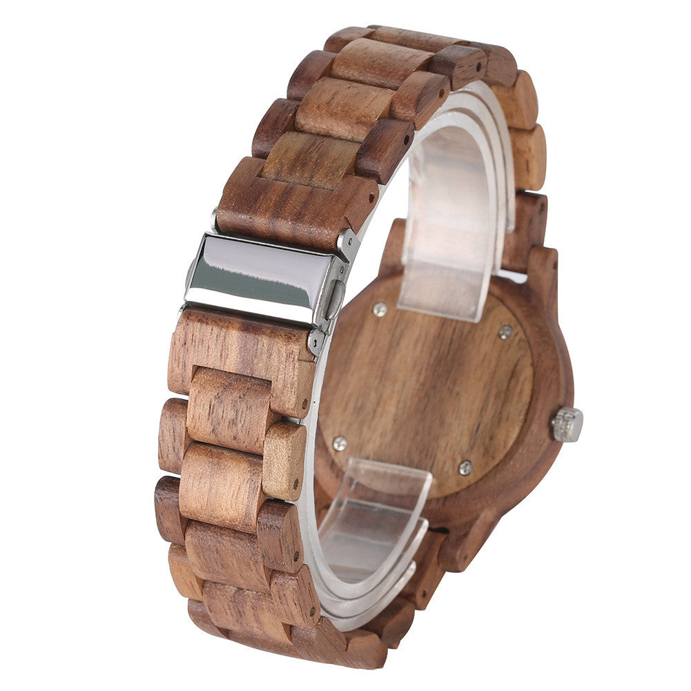 Orologio in legno al quarzo