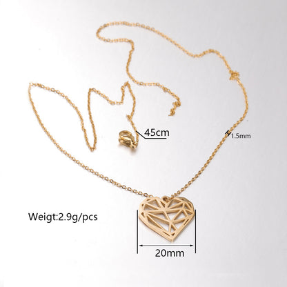 Collana cuore vuoto