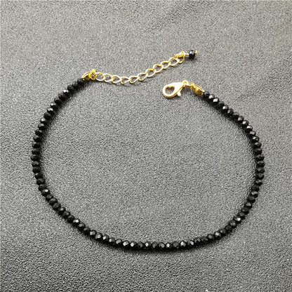Cavigliera cristallo nero