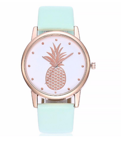 Orologio con cinturino ananas