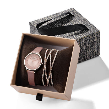 Orologio e bracciale di cristallo