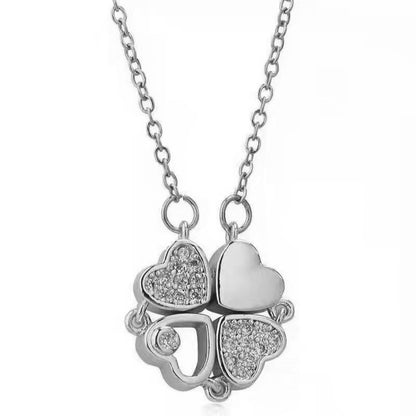 Collana quadrifoglio ripiegabile
