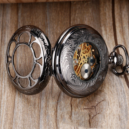 Orologio da tasca con motivo fiore