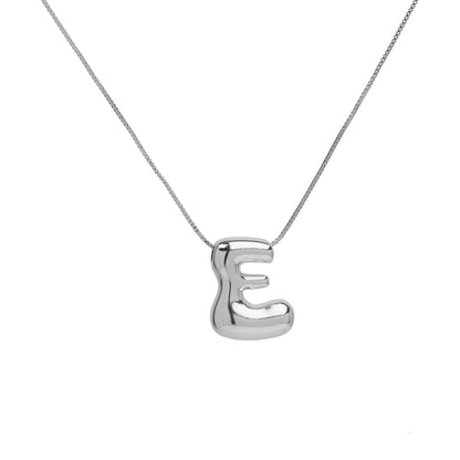 Collana lettera in ottone