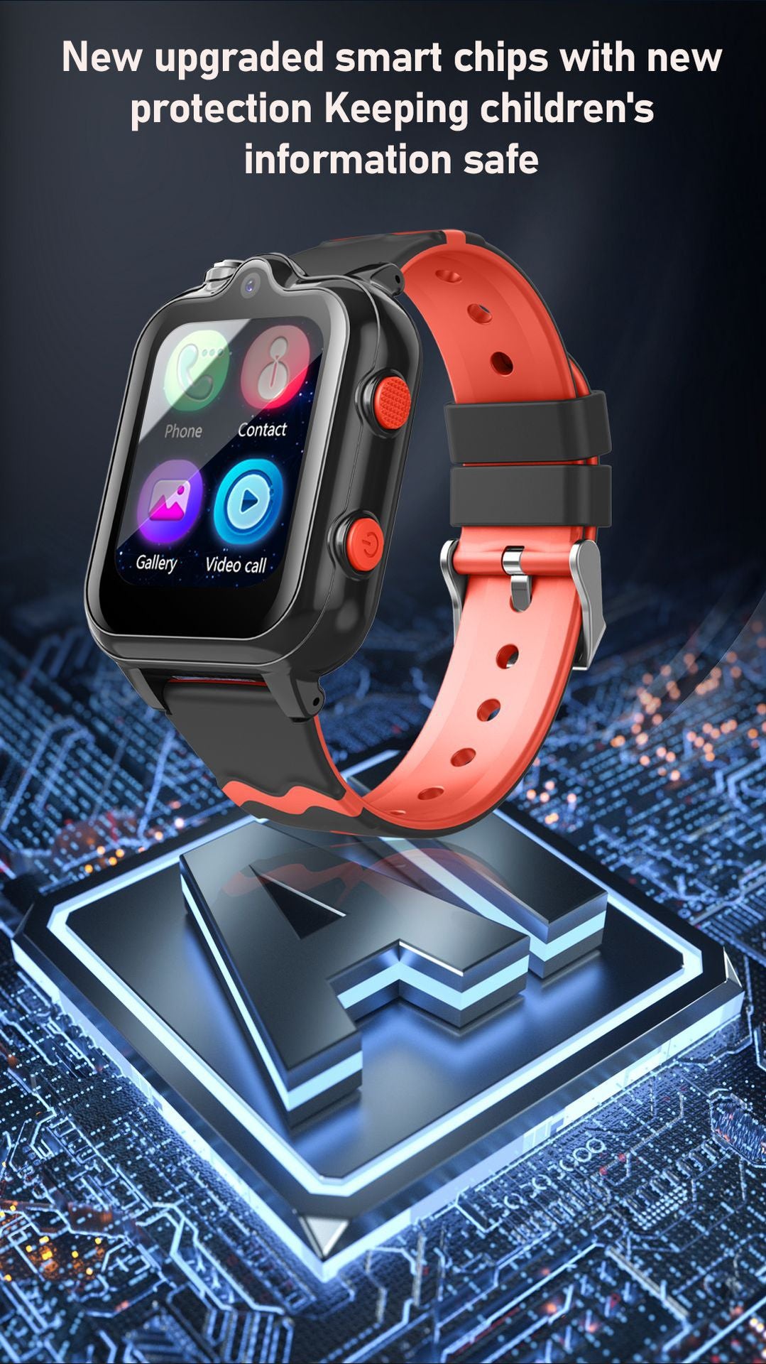 Smartwatch per bambini con telefono e videocamera
