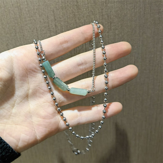 Collana farfalla con perline da clavicola