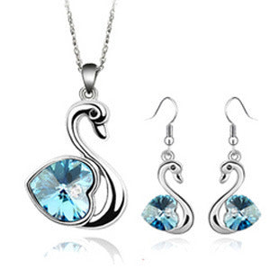 Set cigno cristallo