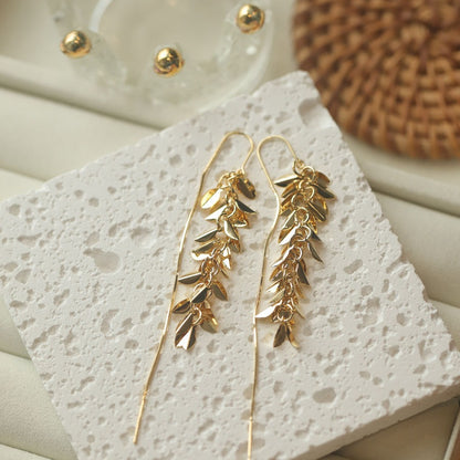 Collana nappa grano dorato