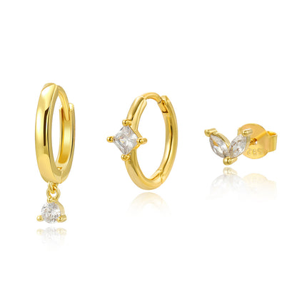 Orecchini zirconi argento