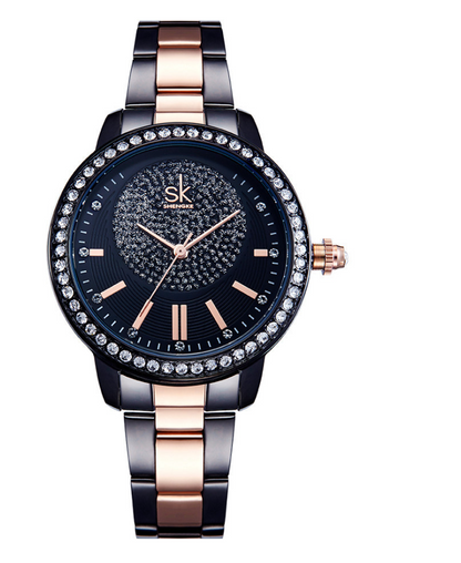 Orologio donna acciaio strass