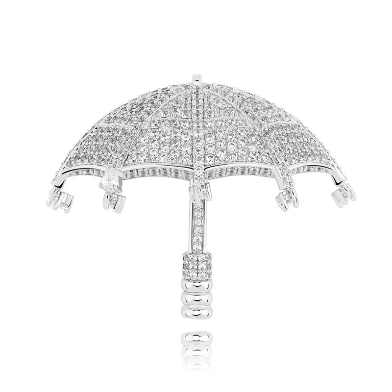 Collana Ombrello Zircone