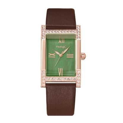 Orologio da donna quadrato retrò stile britannico