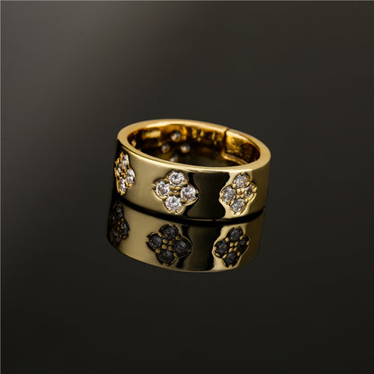 Anello Floreale Geometrico