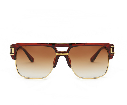 Occhiali quadrati retro specchiati