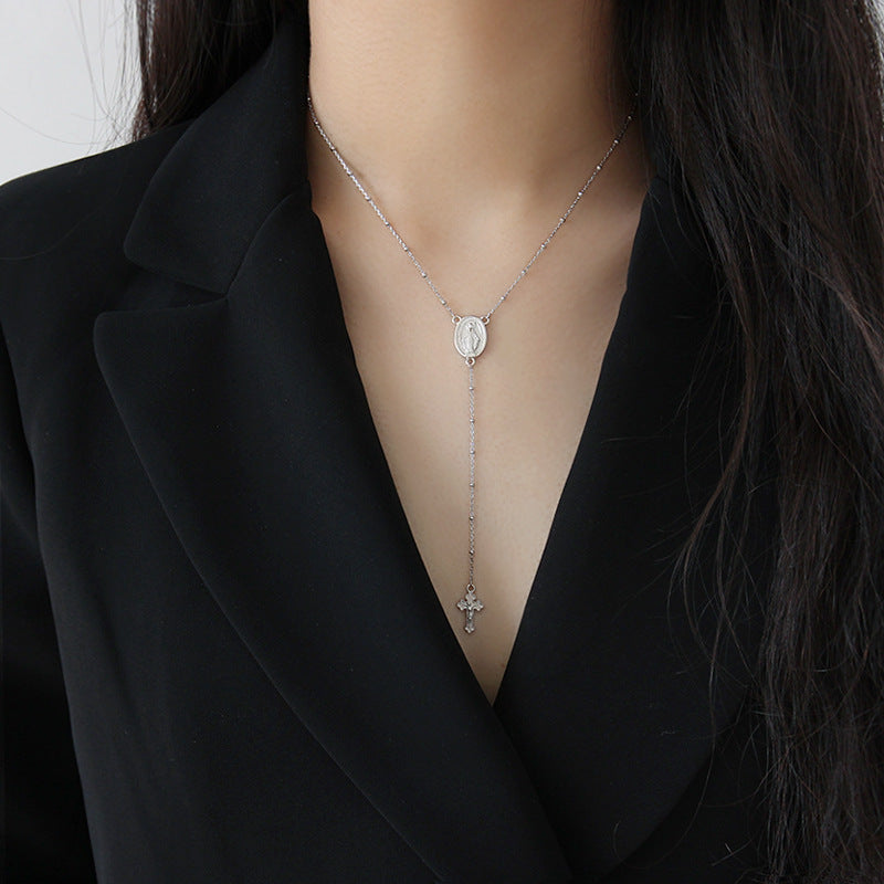 Collana moneta e perle rotonda