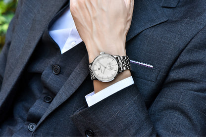 Orologio al quarzo in acciaio