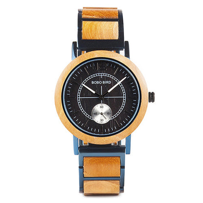 Orologio in legno coppia