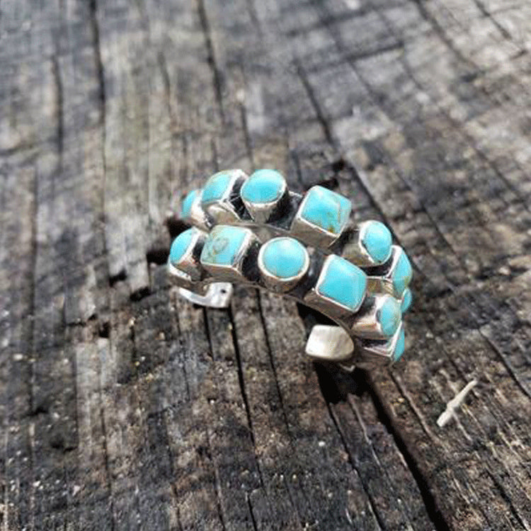 Orecchini boho turchese