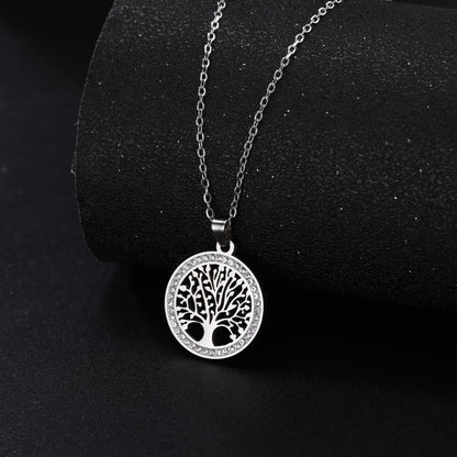 Collana albero vuoto diamanti
