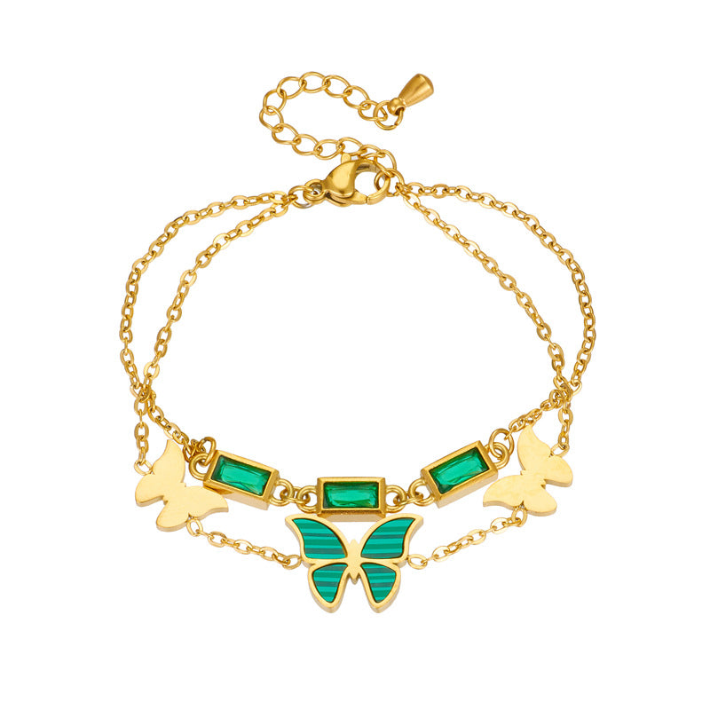 Bracciale farfalla doppio strato europeo