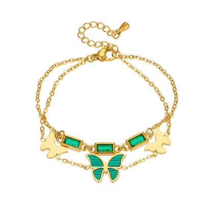 Bracciale farfalla doppio strato europeo