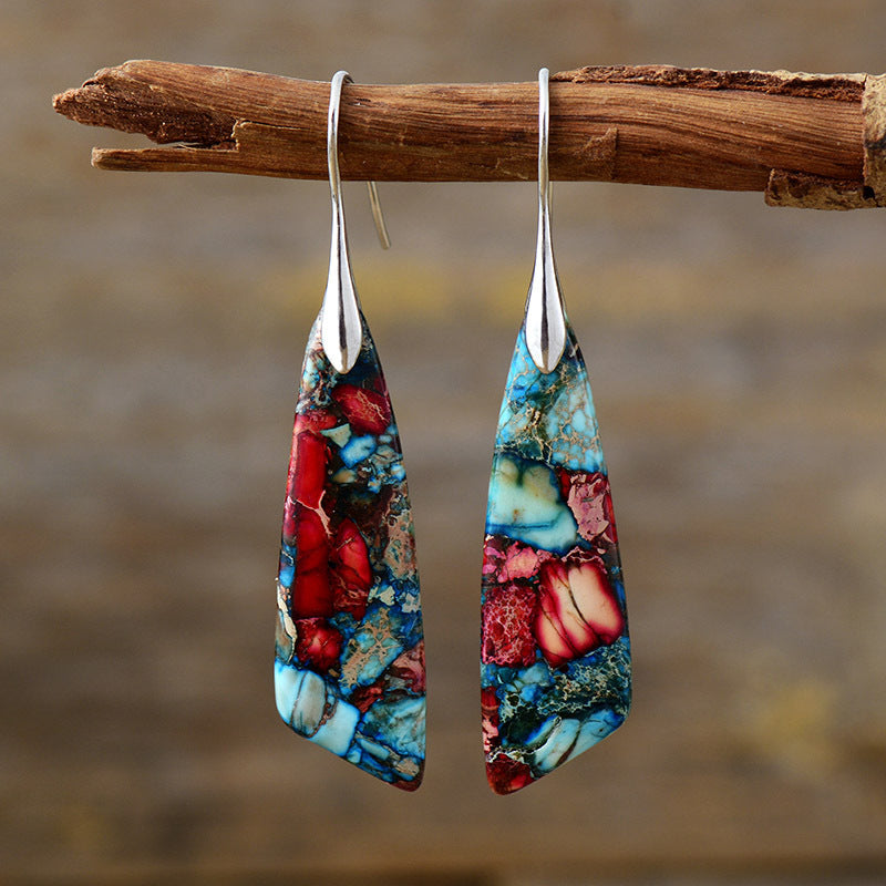 Orecchini boho pietra