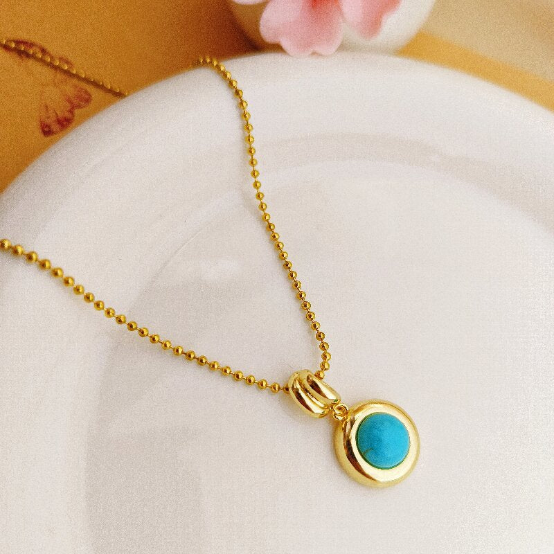 Collana da collo corto oro placcato