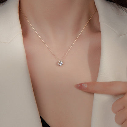 Collana fiocco di neve zircone argento