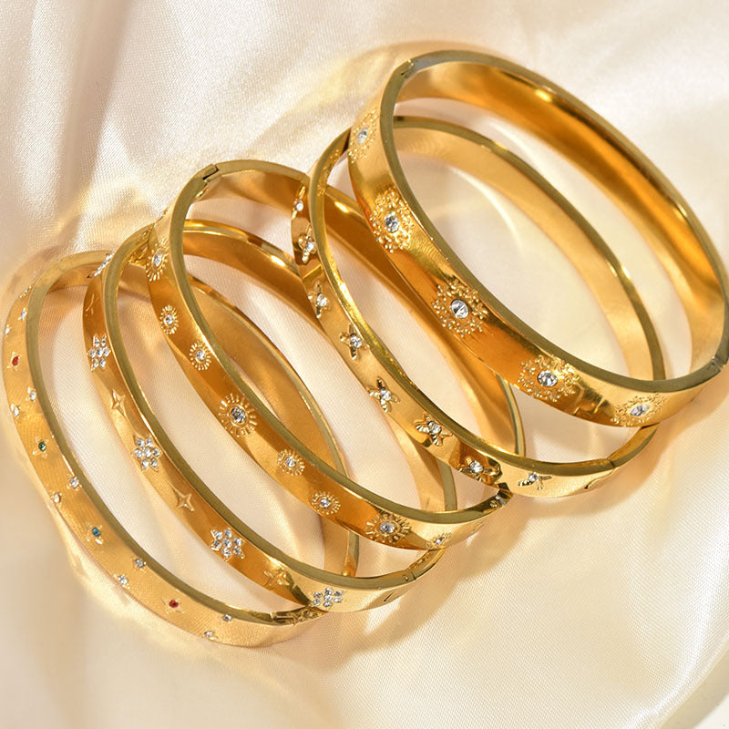 Bracciale girasole dorato