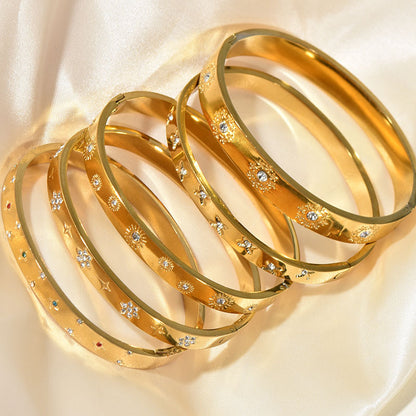 Bracciale girasole dorato