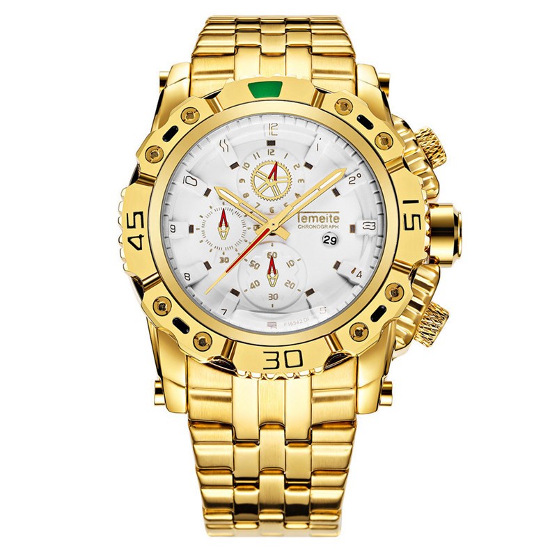 Orologio acciaio impermeabile quarzo con cinturino