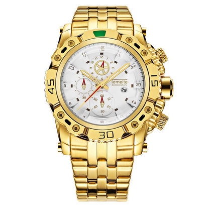 Orologio acciaio impermeabile quarzo con cinturino