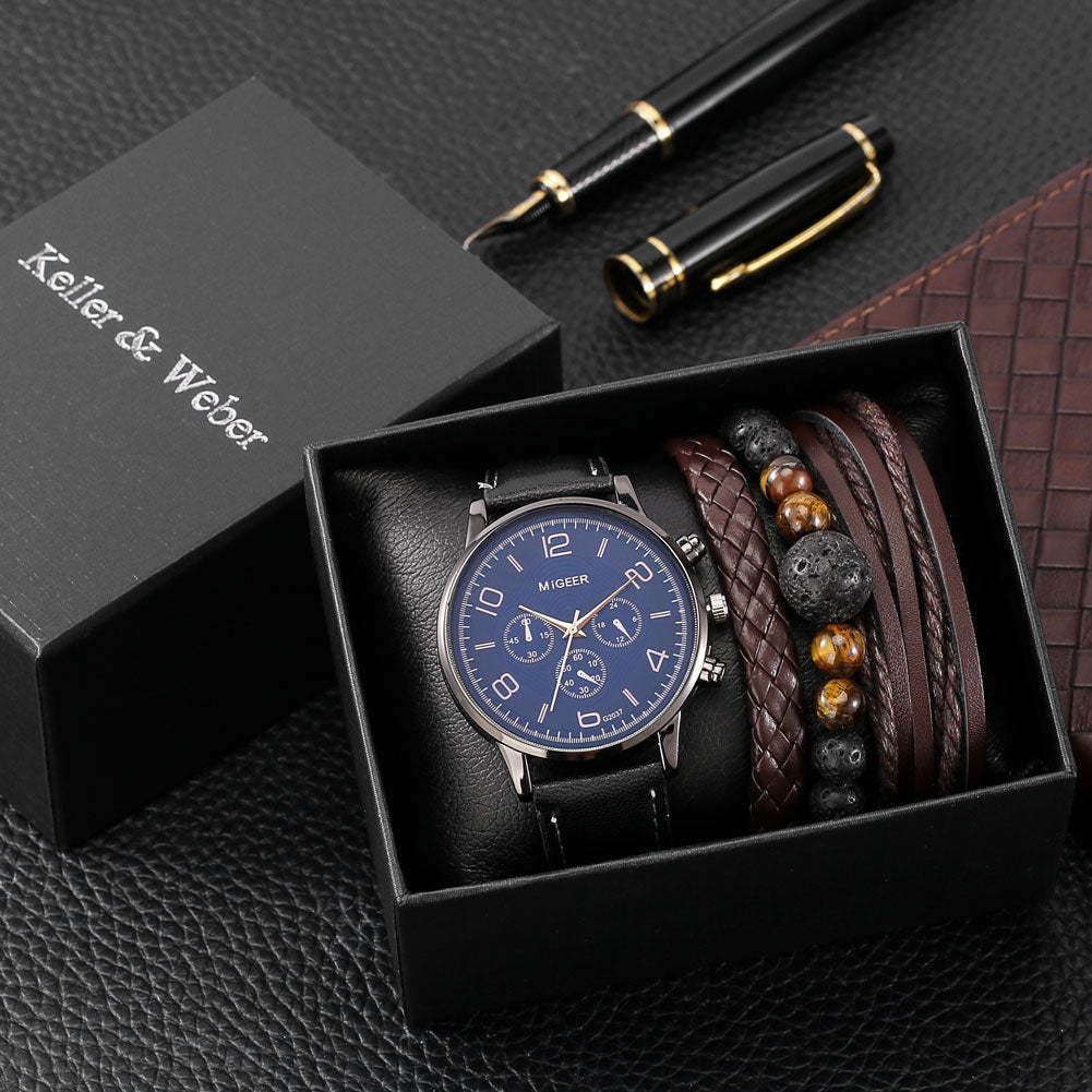 Set orologio e bracciale al quarzo