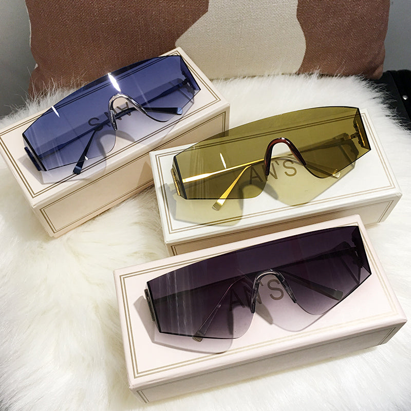 Occhiali aviator gialli anti-vento