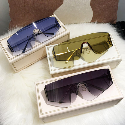 Occhiali aviator gialli anti-vento