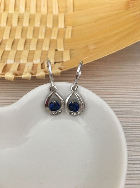 Orecchini goccia con zirconi da donna
