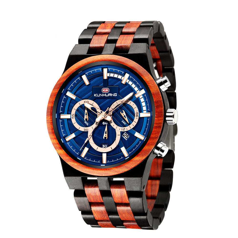 Orologio in legno al quarzo grande