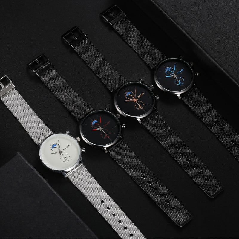 Orologio uomo fasi lunari due occhi