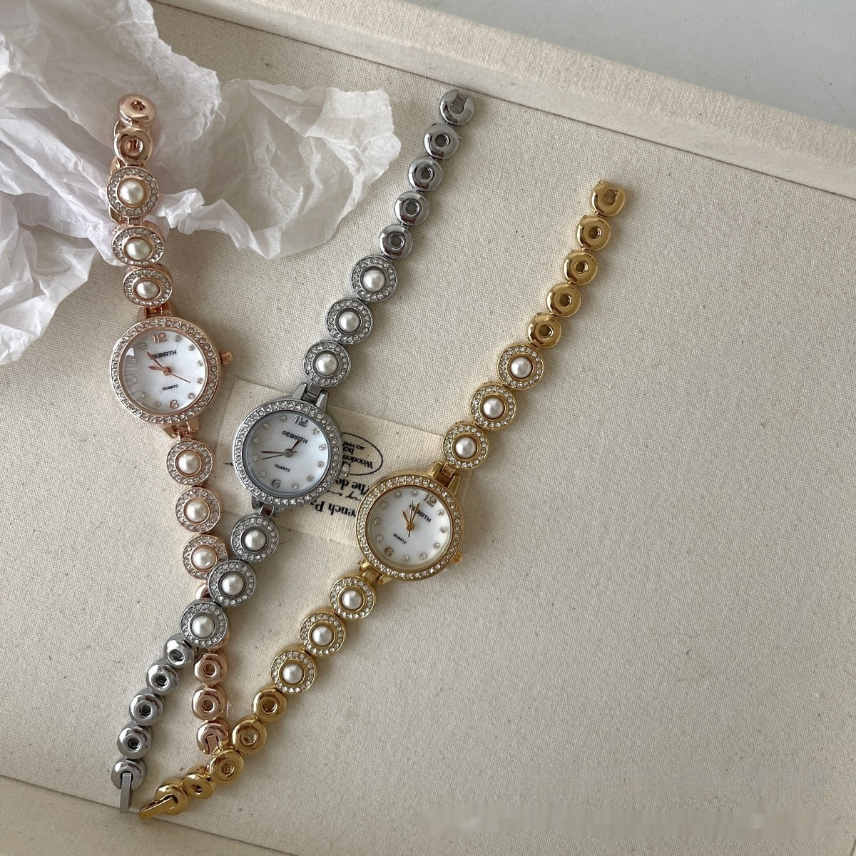 Orologio da Donna con Perle Naturali