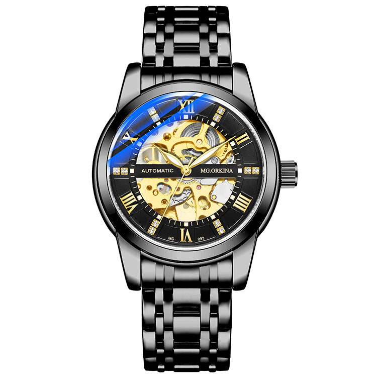 Orologio automatico acciaio cavo luminoso