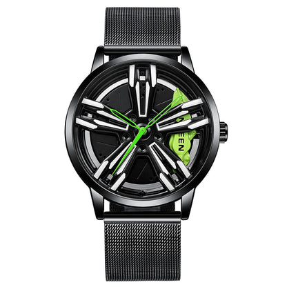 Orologio uomo tema locomotiva