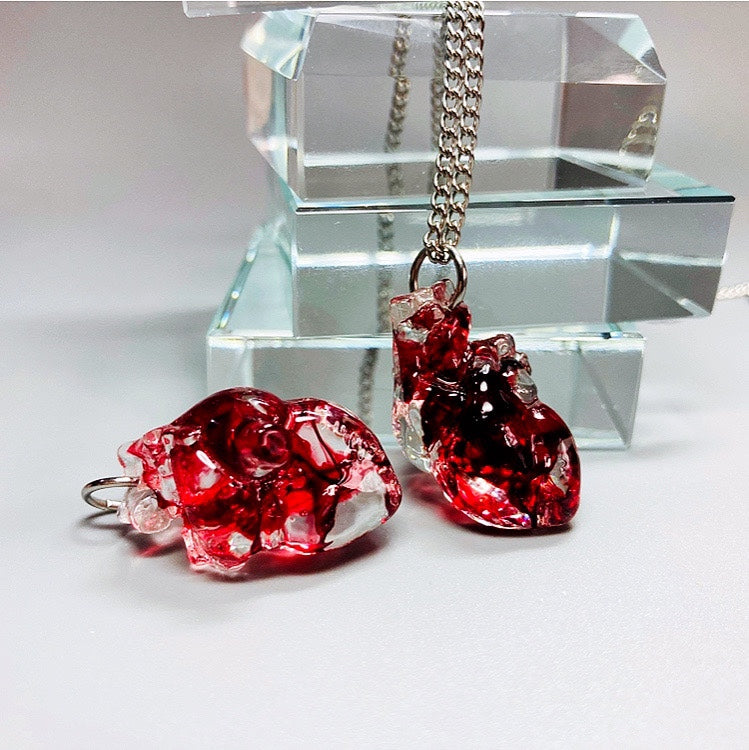 Collana pendente cuore artistico