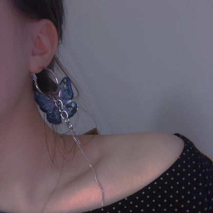 Orecchini farfalla punk