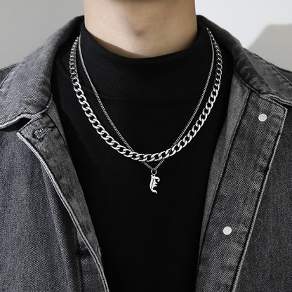 Collana Lettera Titanio