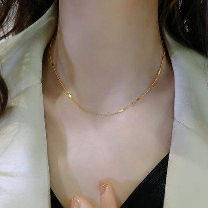 Collana titanio oro 18k da donna