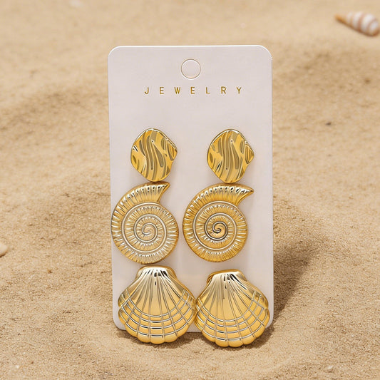 Orecchini stelle marine e conchiglie