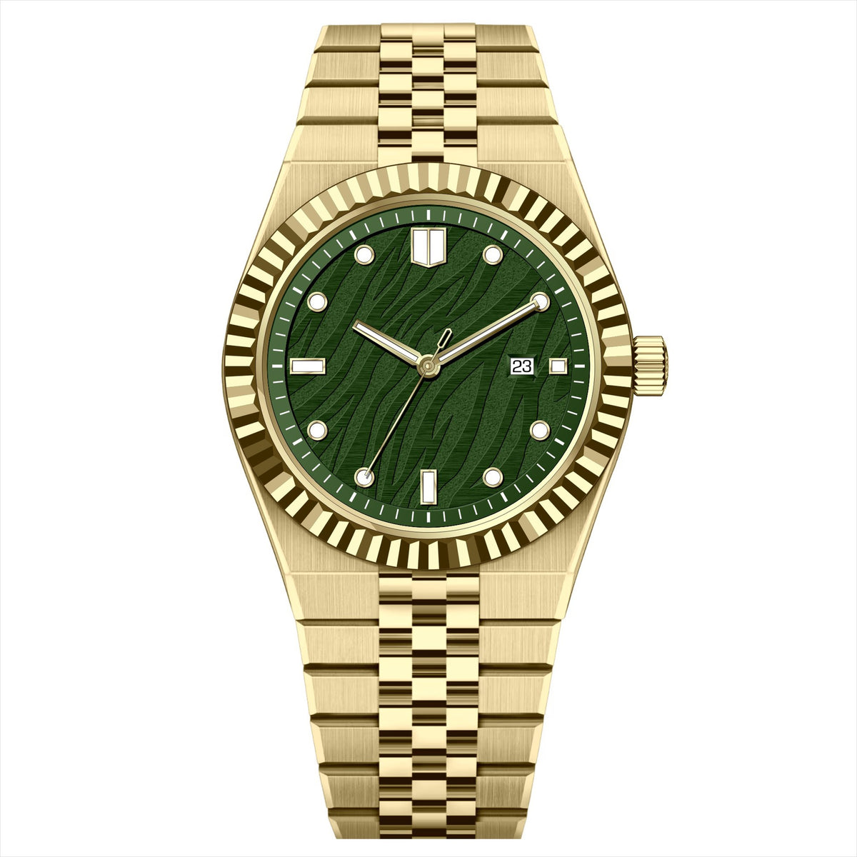 Orologio con cinturino in acciaio d'affari di lusso